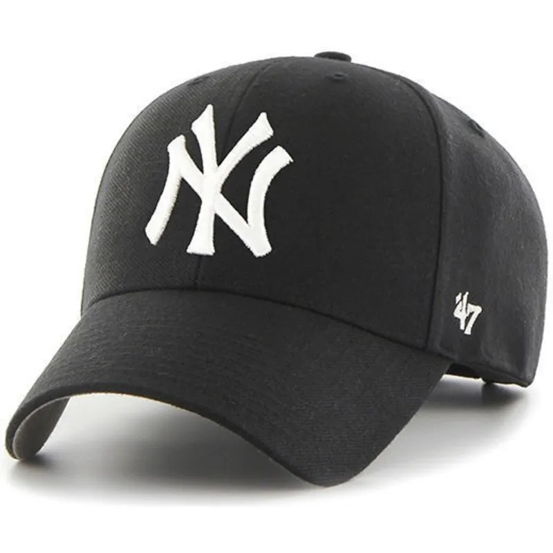 czapki-curva-czarny-tasma-regulowana-dla-dziecka-new-york-yankees-mlb-47-brand