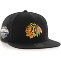 czapki-plana-czarny-snapback-chicago-blackhawks-nhl-47-brand