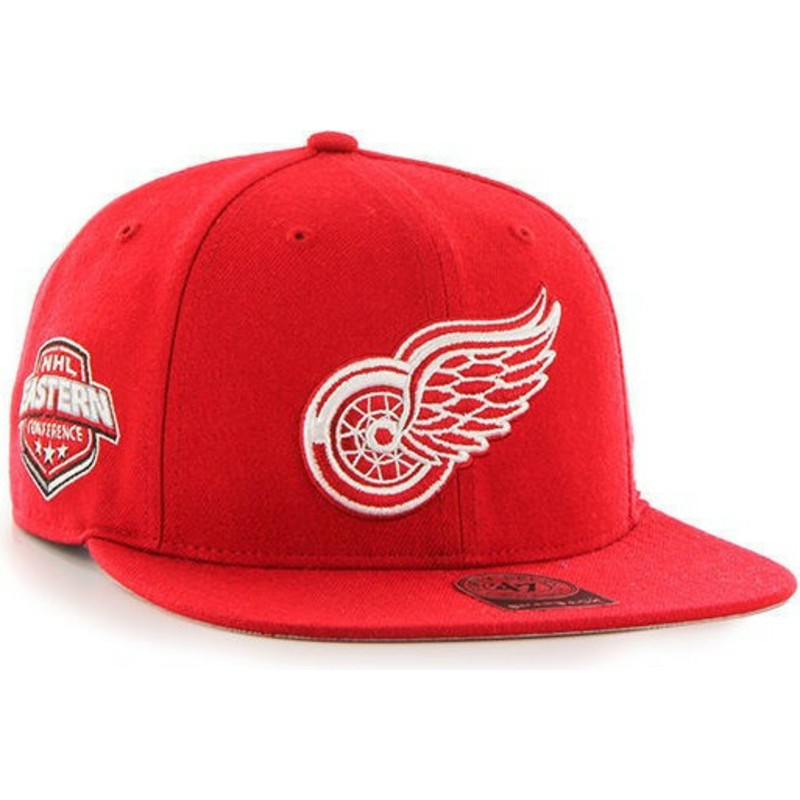 plaska-czapka-czerwona-snapback-detroit-red-wings-nhl-captain-47-brand