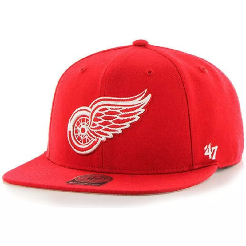 plaska-czapka-czerwona-snapback-detroit-red-wings-nhl-captain-47-brand