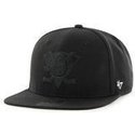 plaska-czapka-czarna-snapback-z-czarnym-logo-anaheim-ducks-nhl-captain-47-brand