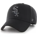 czarna-czapka-z-zakrzywionym-daszkiem-z-srebrnym-logo-chicago-white-sox-mlb-mvp-od-47-brand