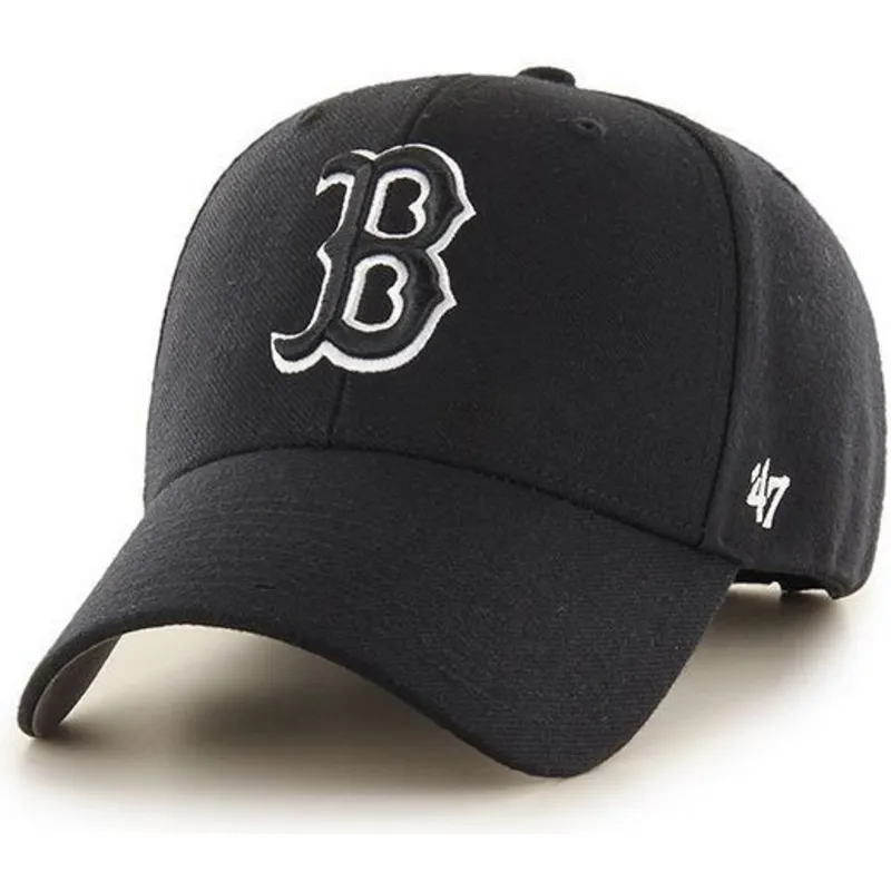 czapki-curva-czarny-snapback-boston-red-sox-mlb-47-brand