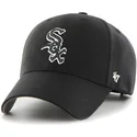 czarna-czapka-z-daszkiem-typu-snapback-z-czarno-bialym-logo-chicago-white-sox-mlb-mvp-od-47-brand