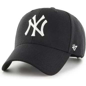 Wyginięta czapka czarna snapback New York Yankees MLB MVP 47 Brand
