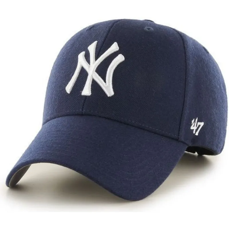 granatowa-czapka-z-zakrzywionym-daszkiem-z-bialym-logo-snapback-new-york-yankees-mlb-mvp-od-47-brand