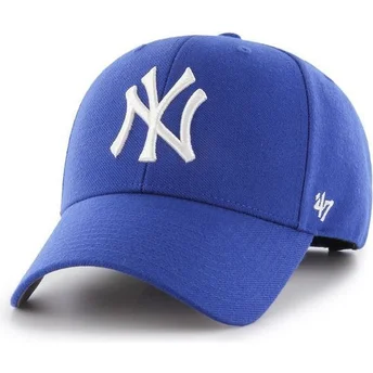 Niebieska czapka z daszkiem snapback New York Yankees MLB MVP od 47 Brand