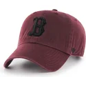 czapki-curva-czerwony-tasma-regulowana-granate-negro-boston-red-sox-mlb-47-brand