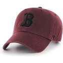 wyginieta-czapka-ciemno-czerwony-z-czarnym-logo-boston-red-sox-mlb-clean-up-47-brand
