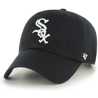 Wyginięta czapka czarna Chicago White Sox MLB Clean Up 47 Brand