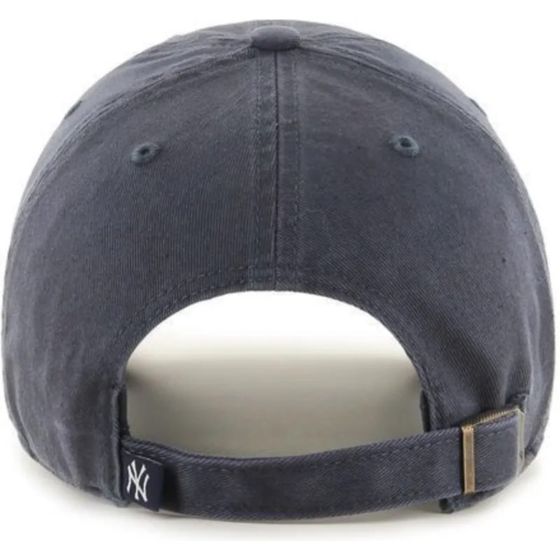 czapki-curva-szary-tasma-regulowana-denim-new-york-yankees-mlb-47-brand