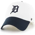 biala-dwukolorowa-czapka-z-daszkiem-detroit-tigers-mlb-clean-up-od-47-brand