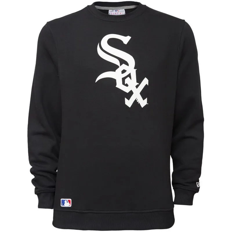 bluzy-bez-kaptura-czarny-crew-neck-chicago-white-sox-mlb-new-era