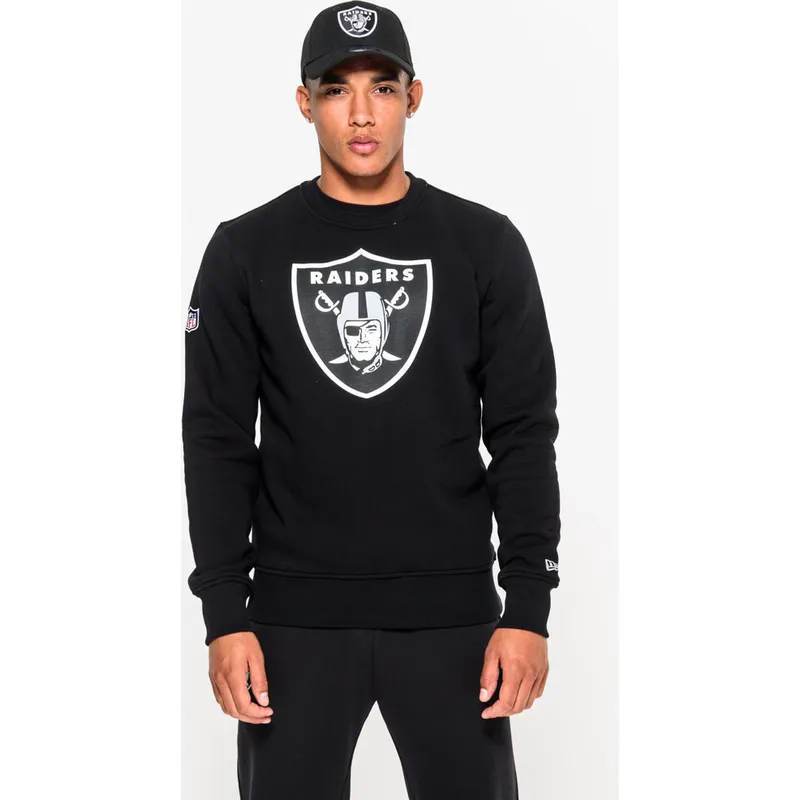 czarna-bluza-crew-neck-las-vegas-raiders-nfl-new-era