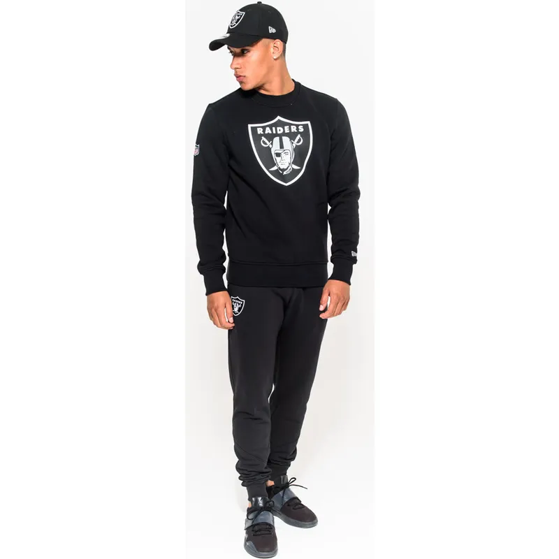 czarna-bluza-crew-neck-las-vegas-raiders-nfl-new-era