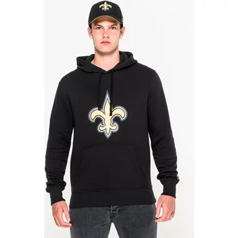 Bluza z kapturem czarna Pullover Hoodie New Orleans Saints NFL New Era