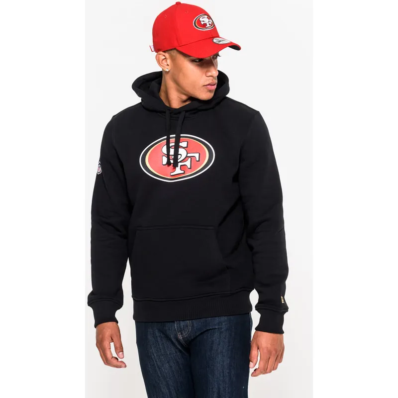 bluzy-z-kapturem-czarny-pullover-hoodie-san-francisco-49ers-nfl-new-era