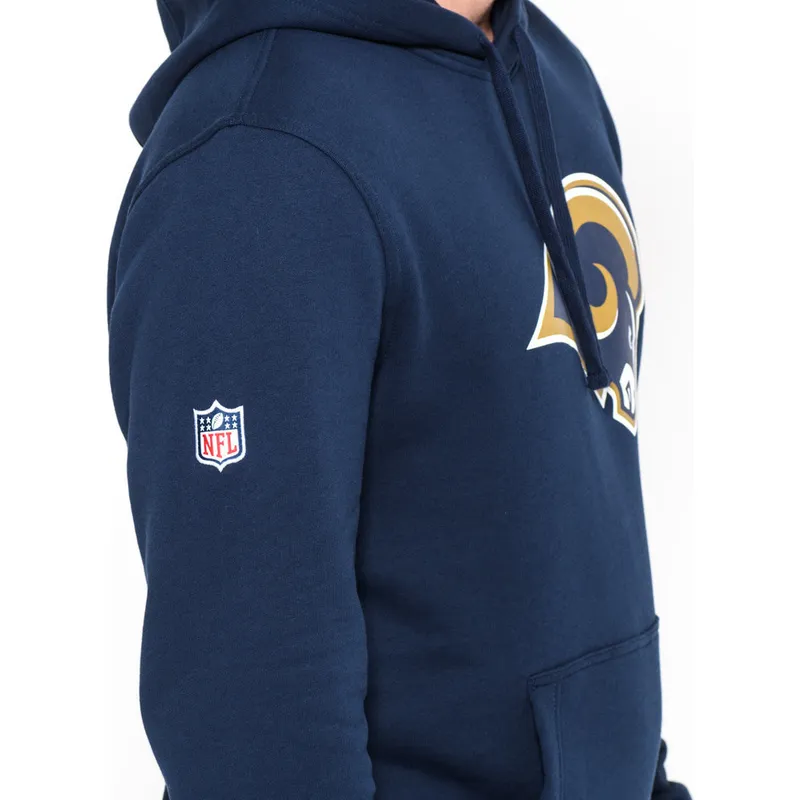 bluzy-z-kapturem-niebieski-pullover-hoodie-los-angeles-rams-nfl-new-era