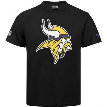 T- Shirt Krótki rękaw czarna Minnesota Vikings NFL New Era
