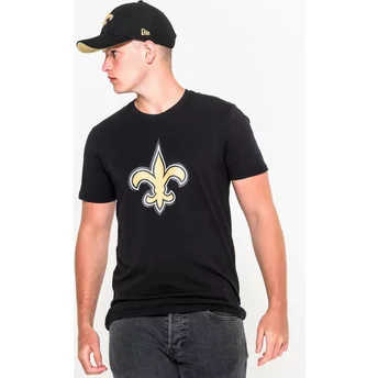 T- Shirt Krótki rękaw czarna New Orleans Saints NFL New Era
