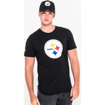 T- Shirt Krótki rękaw czarna Pittsburgh Steelers NFL New Era