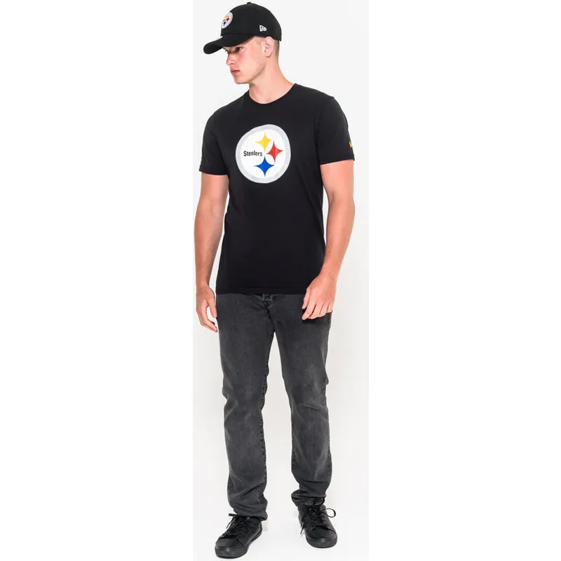 koszulki-krotki-rekaw-czarny-de-pittsburgh-steelers-nfl-new-era