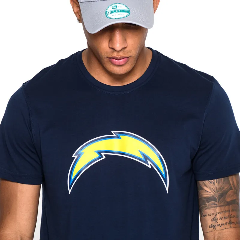 koszulki-krotki-rekaw-niebieski-de-los-angeles-chargers-nfl-new-era