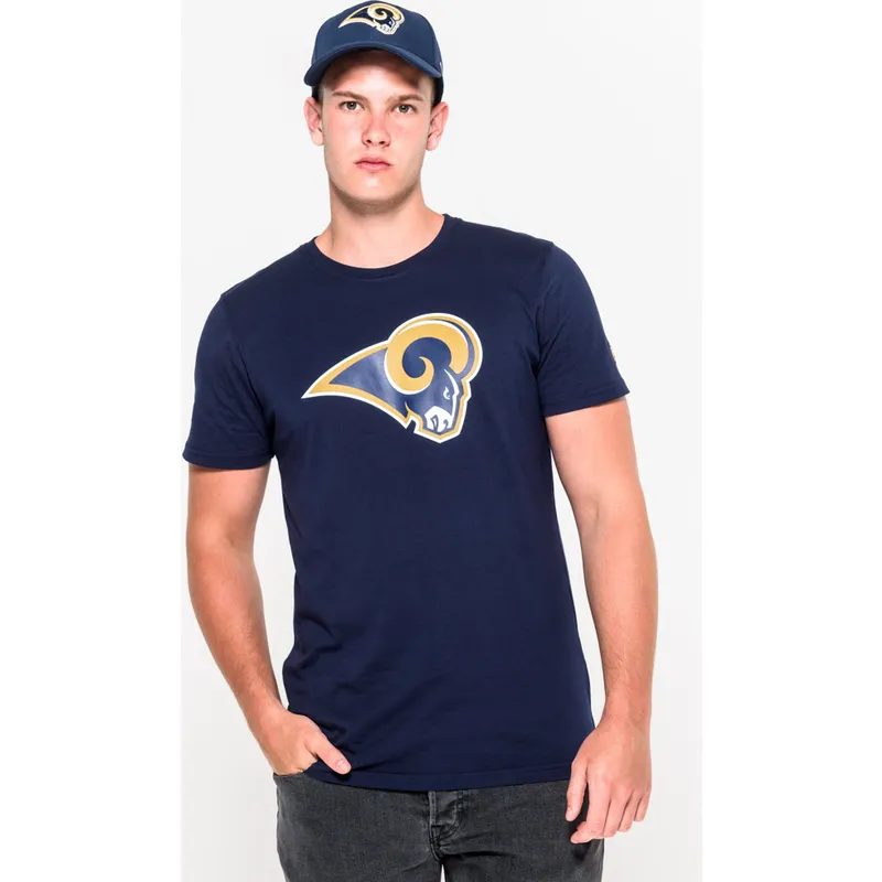 koszulki-krotki-rekaw-niebieski-de-los-angeles-rams-nfl-new-era