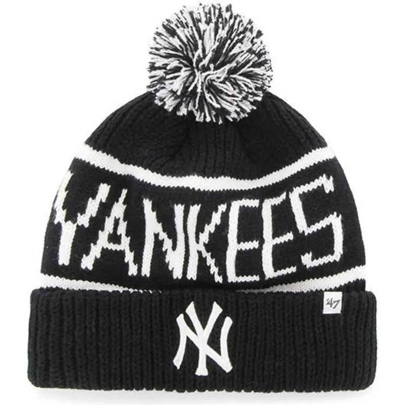 czapki-pompon-czarny-new-york-yankees-mlb-47-brand