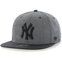 czapki-plana-szary-snapback-new-york-yankees-mlb-47-brand