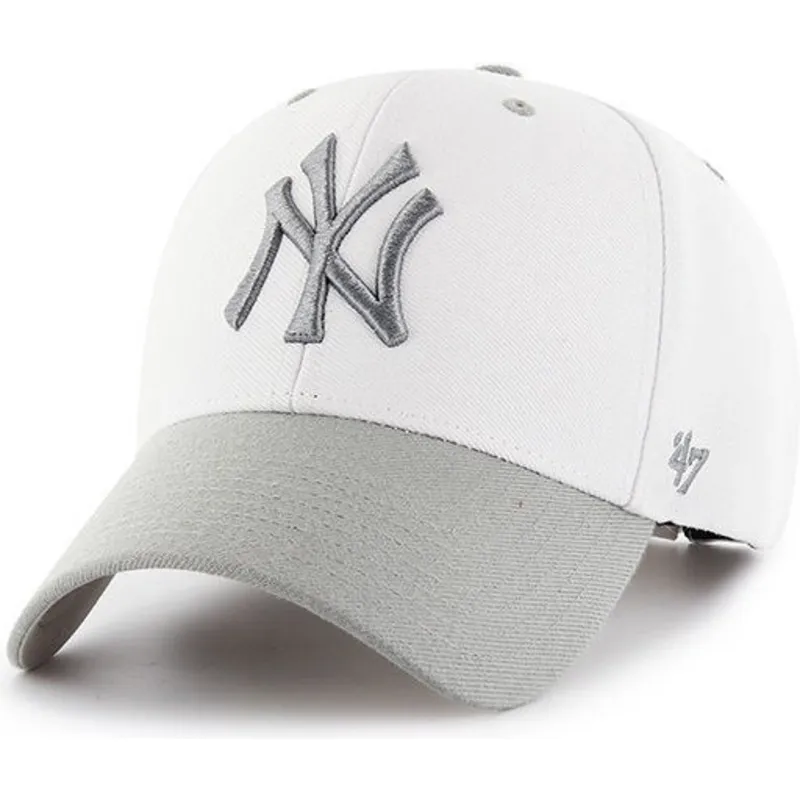 czapki-curva-bialy-tasma-regulowana-new-york-yankees-mlb-47-brand