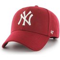 wyginieta-czapka-czerwona-snapback-new-york-yankees-mlb-mvp-47-brand