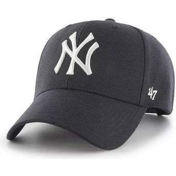 Wyginięta czapka ciemnoniebieska snapback New York Yankees MLB MVP 47 Brand