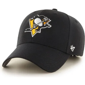 Czarna czapka z daszkiem Pittsburgh Penguins NHL MVP od 47 Brand