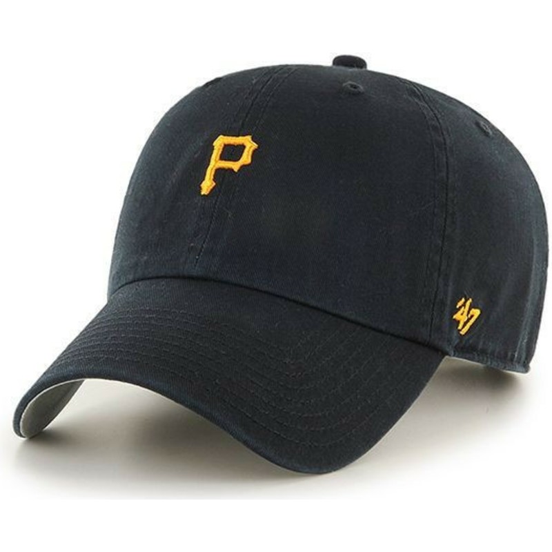 wyginieta-czapka-czarna-z-mini-logo-pittsburgh-pirates-mlb-clean-up-47-brand