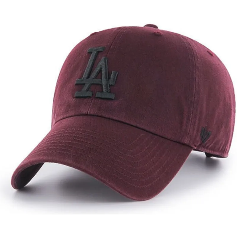 czapki-curva-czerwony-tasma-regulowana-granate-negro-los-angeles-dodgers-mlb-47-brand