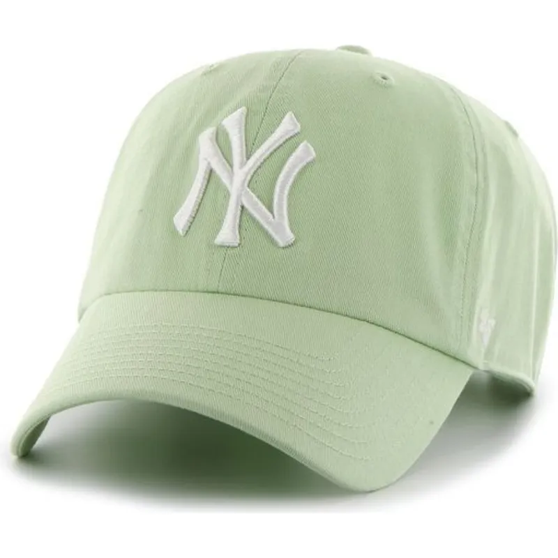 czapki-curva-zielony-tasma-regulowana-claro-new-york-yankees-mlb-47-brand