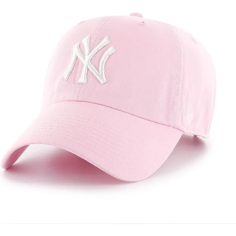 czapki-curva-roz-tasma-regulowana-claro-new-york-yankees-mlb-47-brand