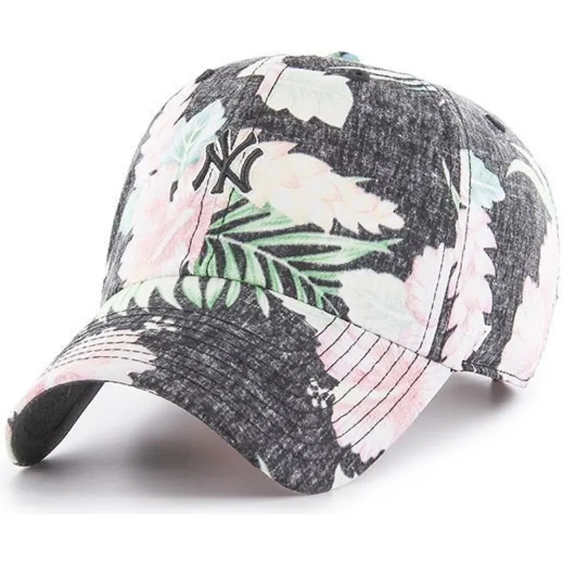czapki-curva-szary-tasma-regulowana-estampado-floral-new-york-yankees-mlb-47-brand czapki-curva-szary-tasma-regulowana-estampado-floral-new-york-yankees-mlb-47-brand