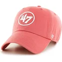 czerwona-czapka-z-zakrzywionym-daszkiem-z-logo-47-clean-up-marki-47-brand
