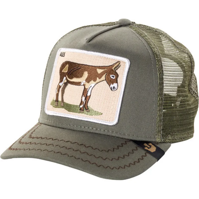 czapka-trucker-zielona-osiol-donkey-ass-od-goorin-bros