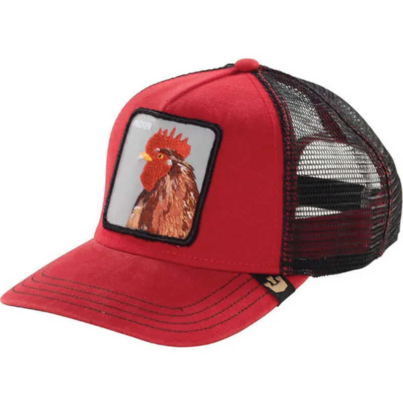 czerwona-czapka-trucker-z-kogutem-plucker-od-goorin-bros
