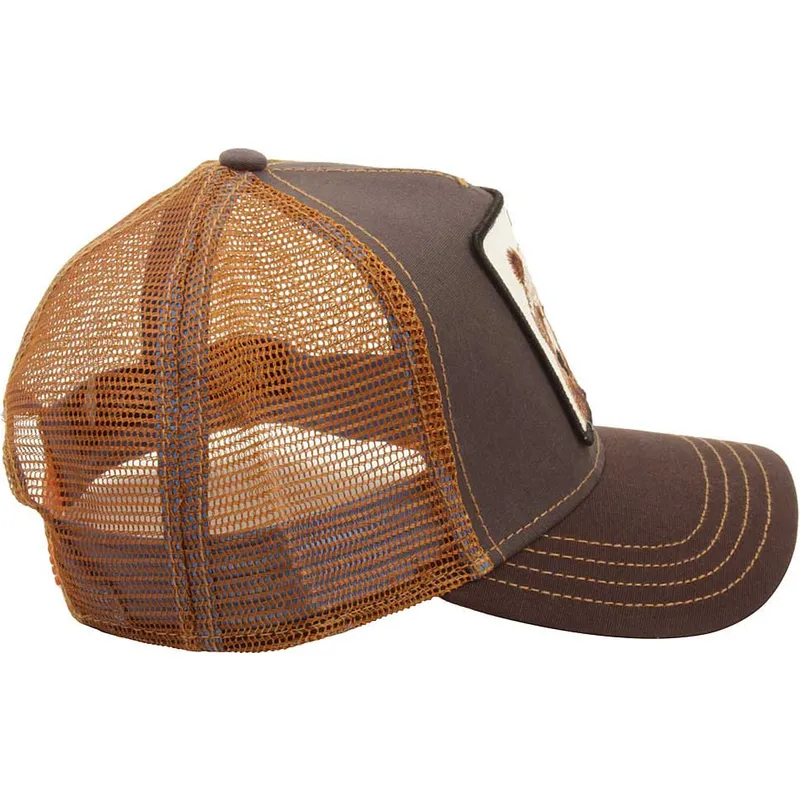 czapki-curva-brazowy-snapback-the-farm-de-goorin-bros