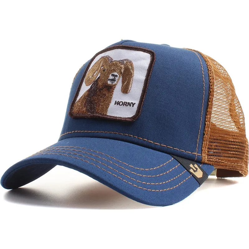 czapki-curva-granatowy-snapback-the-farm-de-goorin-bros
