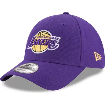 Wyginięta czapka purpurowa z regulacją 9FORTY The League Los Angeles Lakers NBA New Era