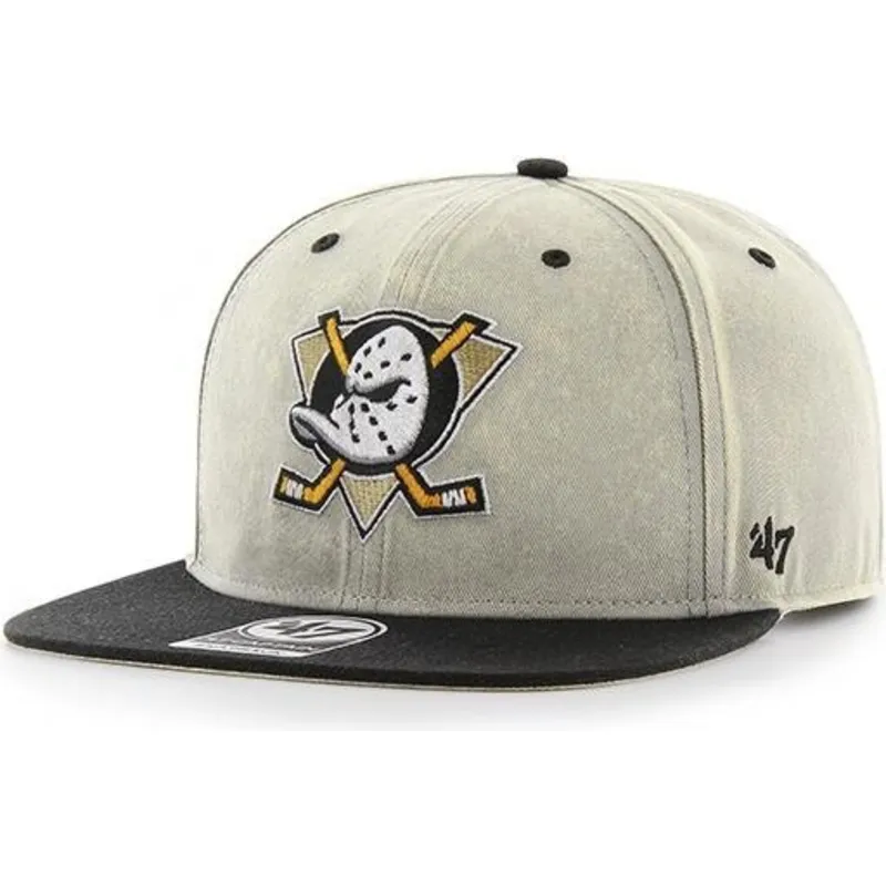 czapki-plana-szary-snapback-anaheim-ducks-nhl-47-brand
