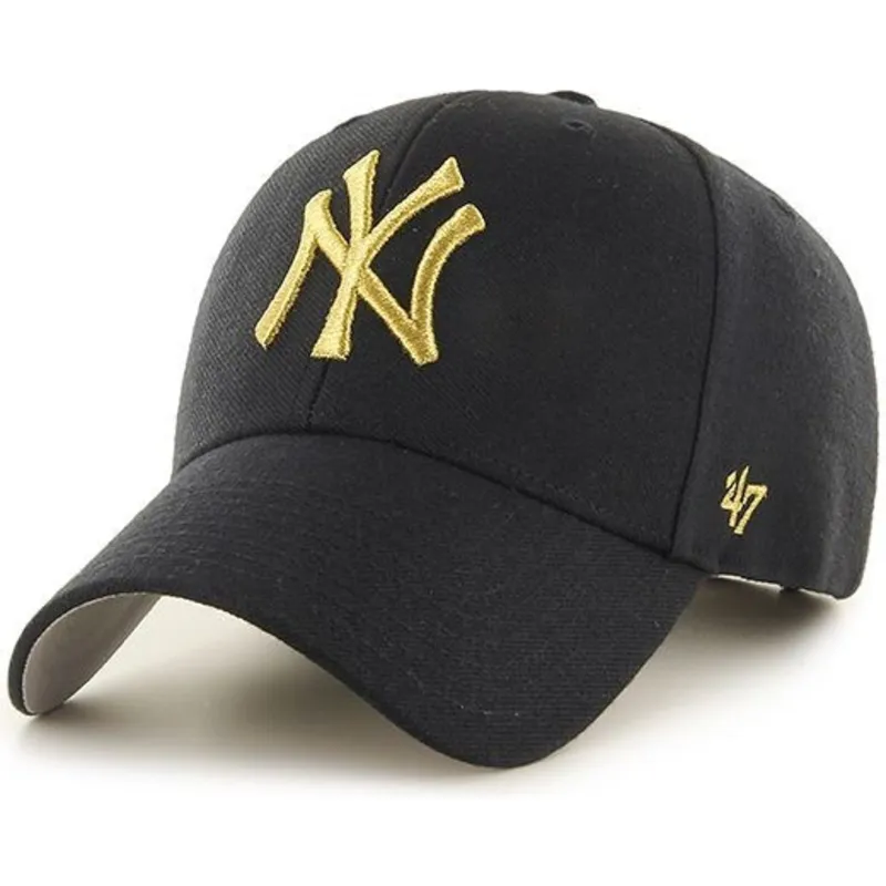 czapki-curva-czarny-tasma-regulowana-oro-new-york-yankees-mlb-47-brand czapki-curva-czarny-tasma-regulowana-oro-new-york-yankees-mlb-47-brand