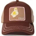 czapki-curva-brazowy-snapback-the-farm-de-goorin-bros