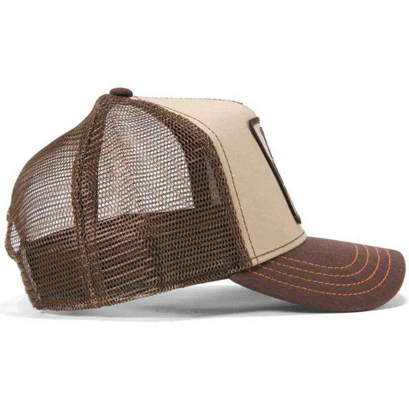 czapki-curva-brazowy-snapback-the-farm-de-goorin-bros