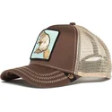 czapki-curva-brazowy-snapback-the-farm-de-goorin-bros